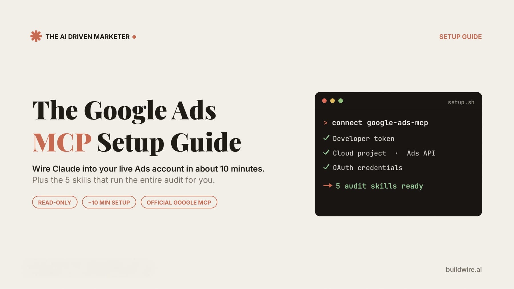 How to Connect Claude to Google Ads and Run a Full Account Audit in One Command