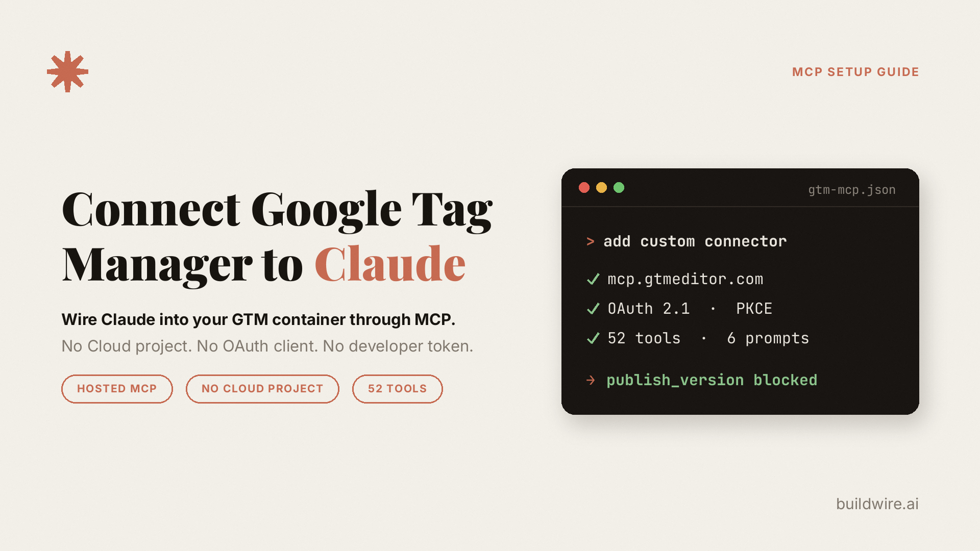 How to Connect Google Tag Manager to Claude (2026 Guide)