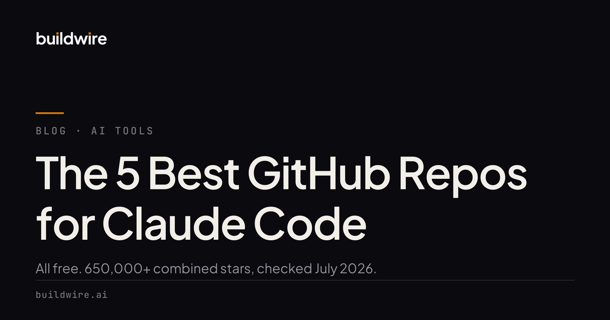 5 Best GitHub Repos for Claude Code (2026) | BuildWire AI